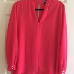 Lord & Taylor coral blouse sz PM